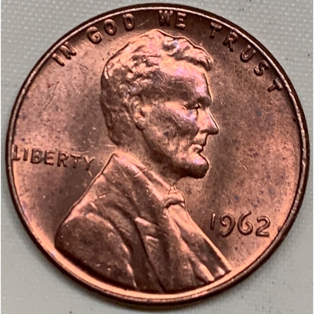 1962 LINCOLN MEMORIAL, NO MINT MARK, VINTAGE COIN
